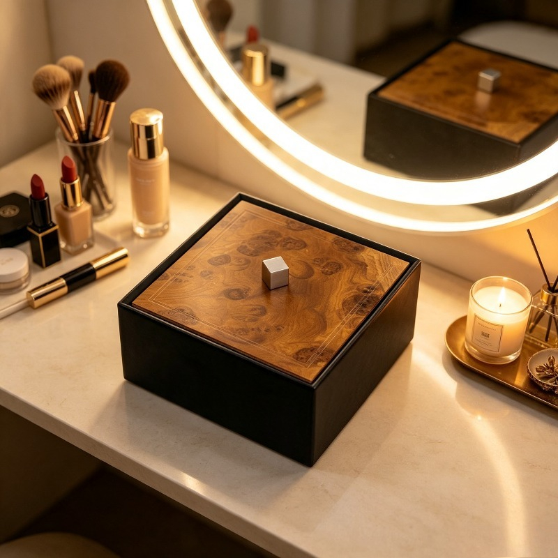 Jewelry And Watches Box - Italienische Luxus-Uhrenorganizer aus Edelstahl, Schmuckbox mit