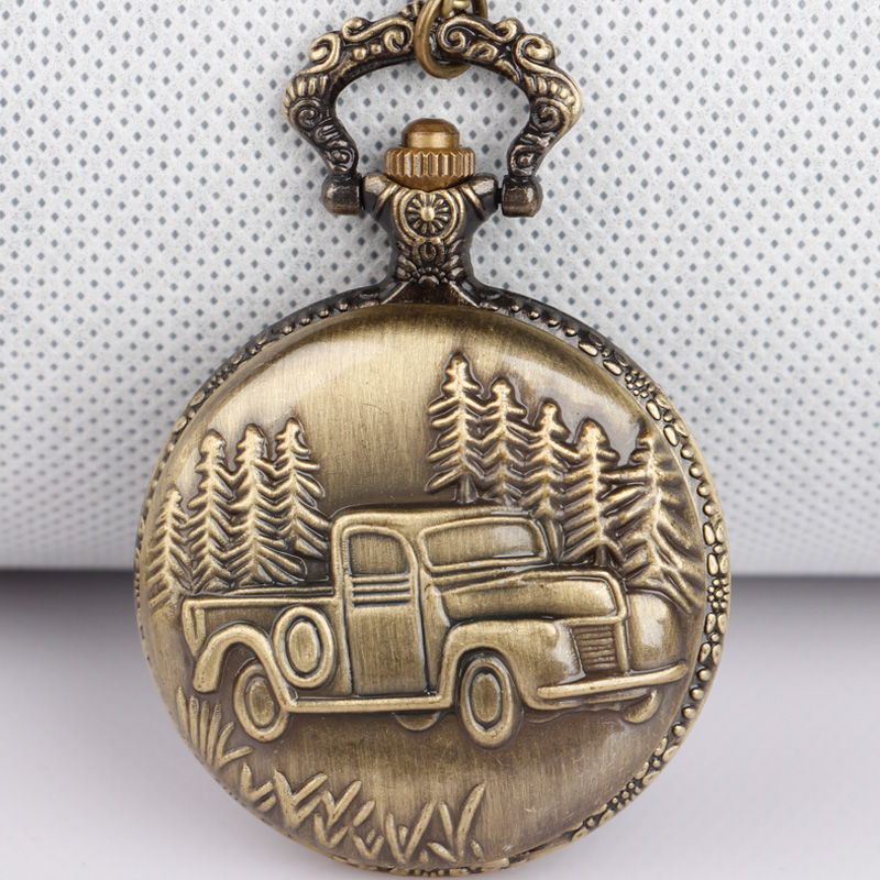 Are Watches Jewelry Or Accessories - Bronze Auto LKW Quarz Taschenuhr Halskette