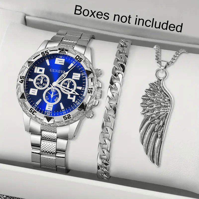 Moments Watches & Jewelry Burlington Reviews - Klassisches, minimalistisches Herrenuhr-Dekorationsset, Zifferblatt, Edelstahlarmband, Herrenuhr,