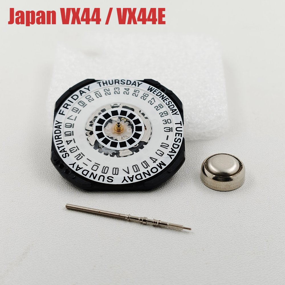 Jewels In Quartz Watches - Japanisches VX44 Quarz-Uhrwerk, hochpräzise, 3 Zeiger,