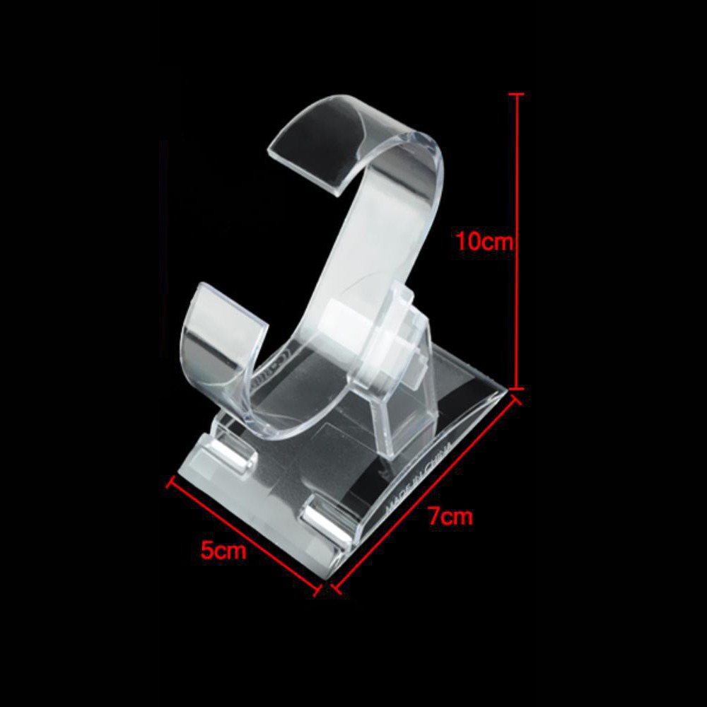 Jewelry And Watches Inc - Universeller Transparenter Uhrenständer aus Kunststoff C-förmiger