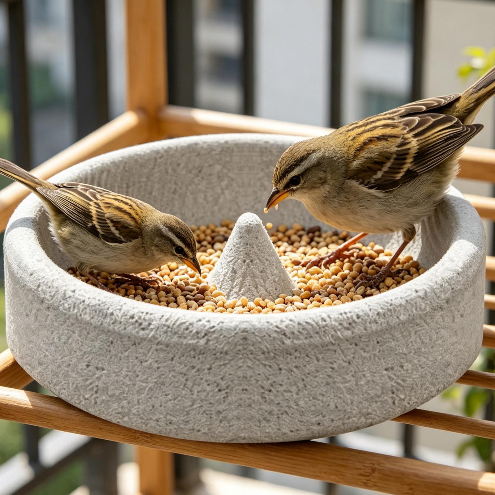 Stones Watches & Jewelry In Sweden Ab - Bimsstein-Vogelfutterhäuschen für die Außenfütterung, kleines Vogelfutterhäuschen