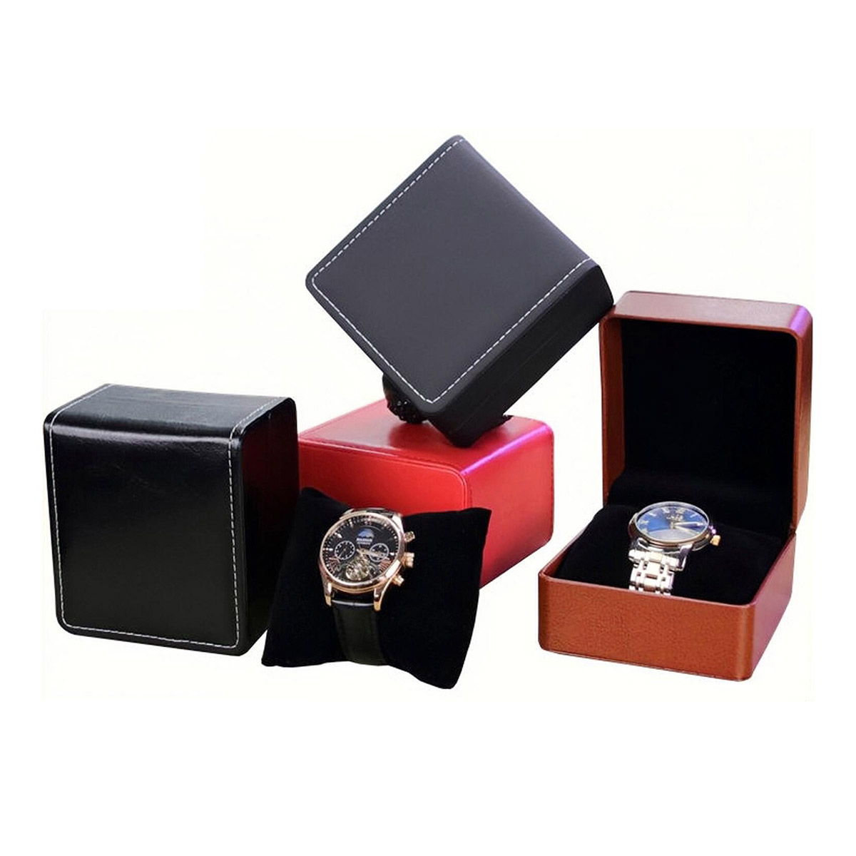 Best Jewelry Watches For Men - Mode Leder Uhr Box Fall Halter