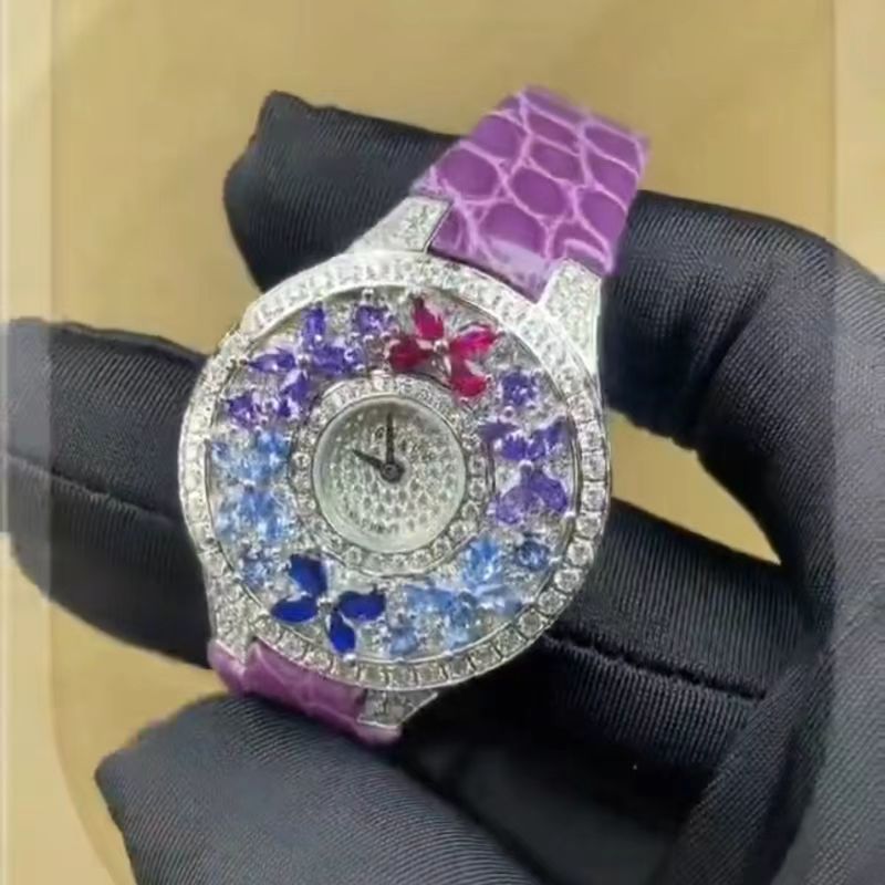 Jewels In Quartz Watches - Luxuriöse Bunte Damenuhr Hochwertige Juwelen-Armbanduhr Elegantes