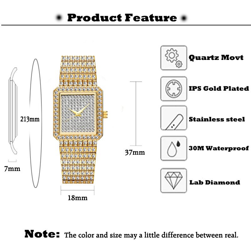 MISSFOX Diamant Uhr Für Frauen – Jewelry Watches Gold Bewertung und Preis