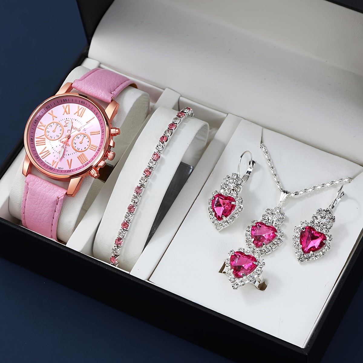 Elegantes Roségold-Himmelblau  – Stones Watches & Jewelry In Sweden Ab Bewertung und Preis