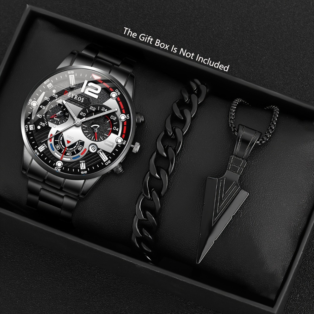 3 teile/satz Mode herren Uhr S – Best Jewelry Watches For Men Bewertung und Preis