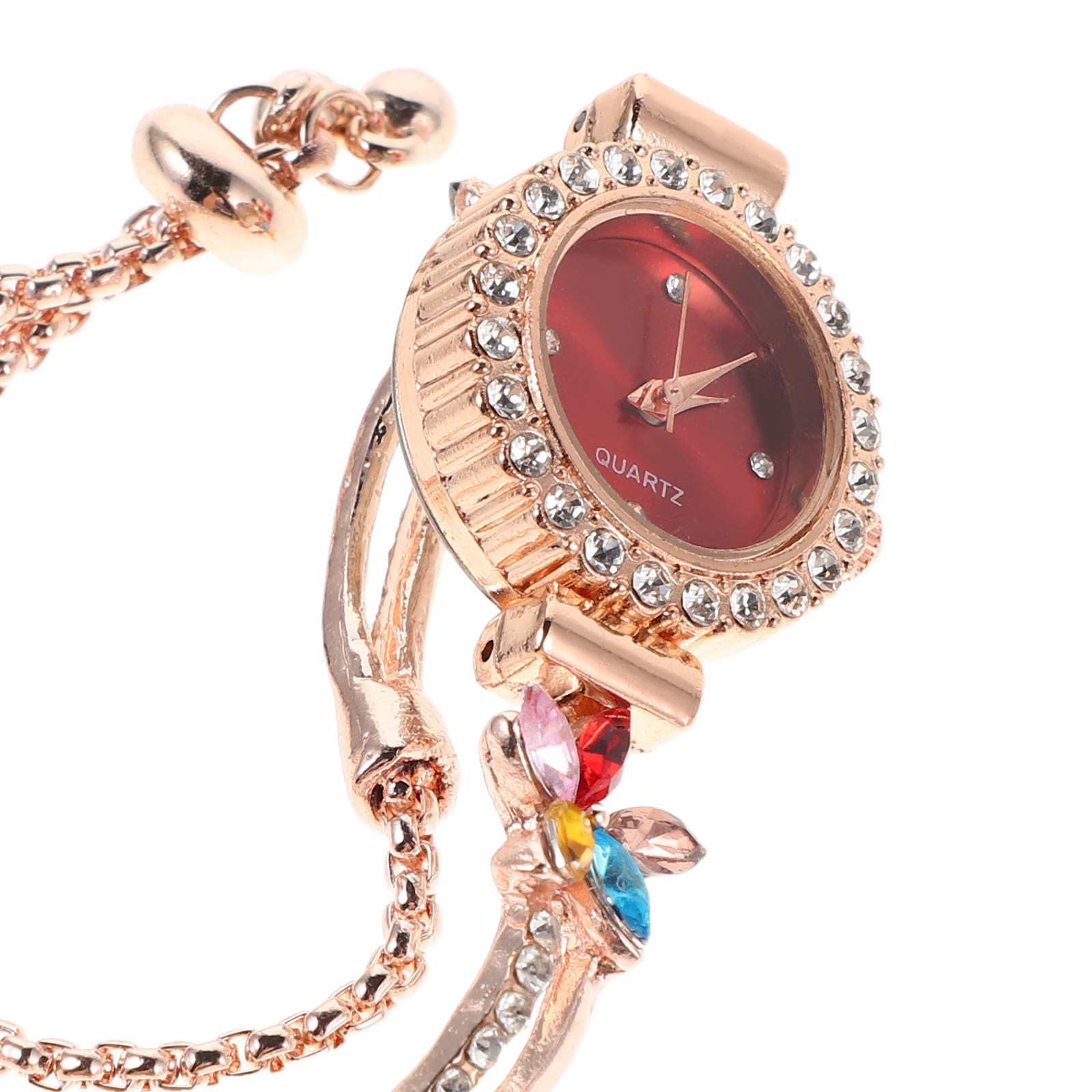 Damen-Armbanduhr mit Blumenmus – Jewels In Quartz Watches Bewertung und Preis