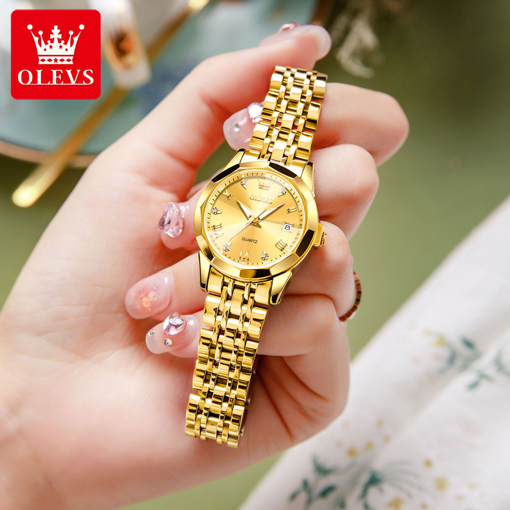 OLEVS Mode Goldene Uhr für Fra – Jewelry Watches Gold Bewertung und Preis