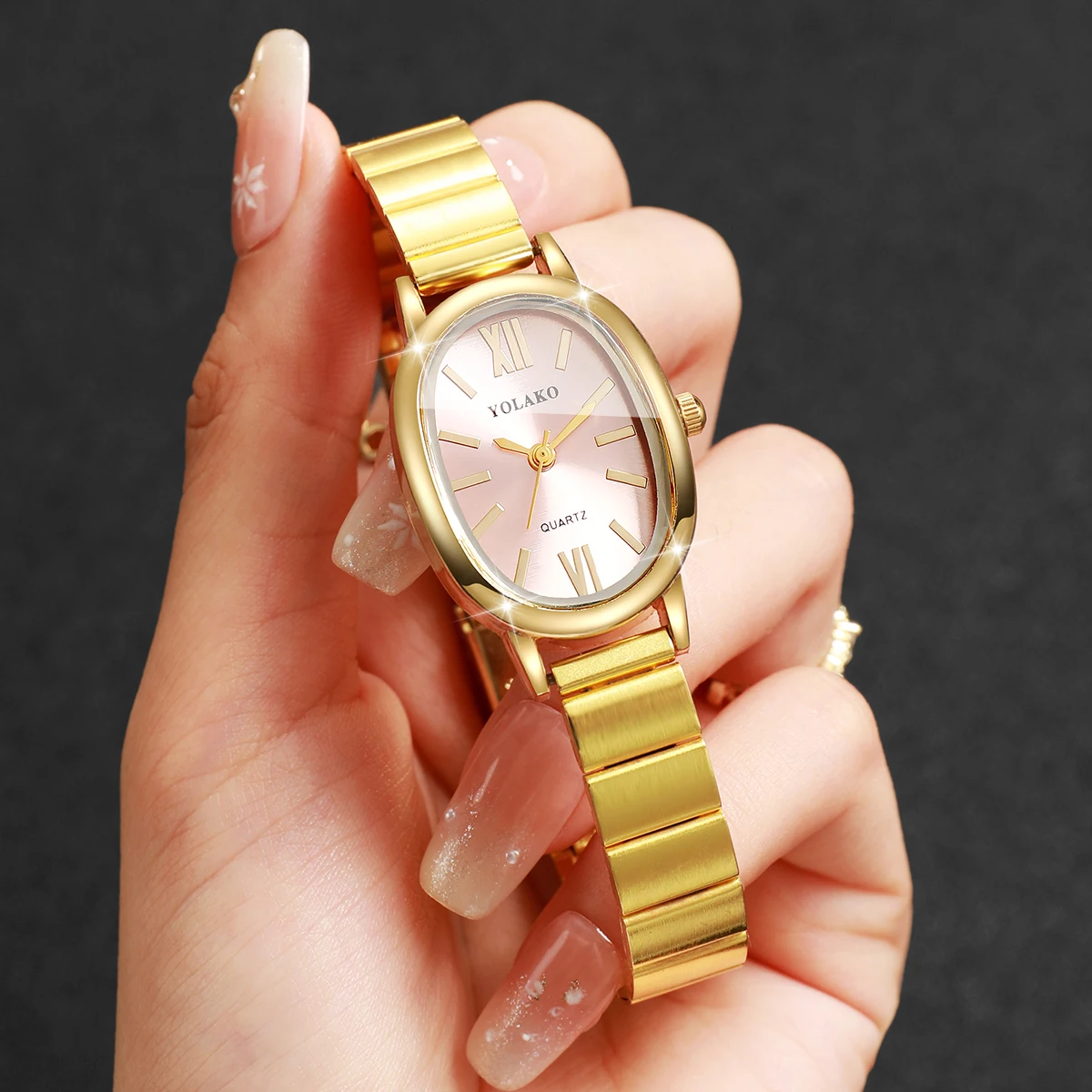 Elegante Damenuhr mit rosa Zif – Jewelry Watches Gold Bewertung und Preis