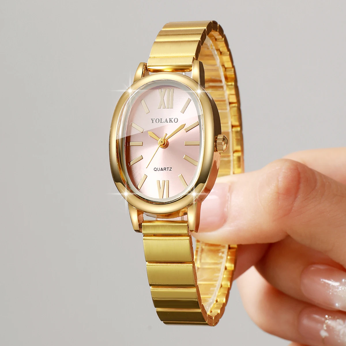 Elegante Damenuhr mit rosa Zif – Jewelry Watches Gold Bewertung und Preis