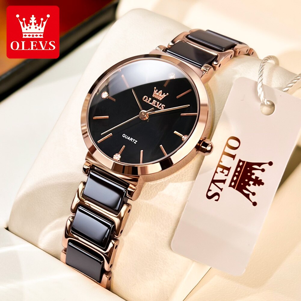Olevs mode frauen uhren relogi – Jewelry Watches Gold Bewertung und Preis