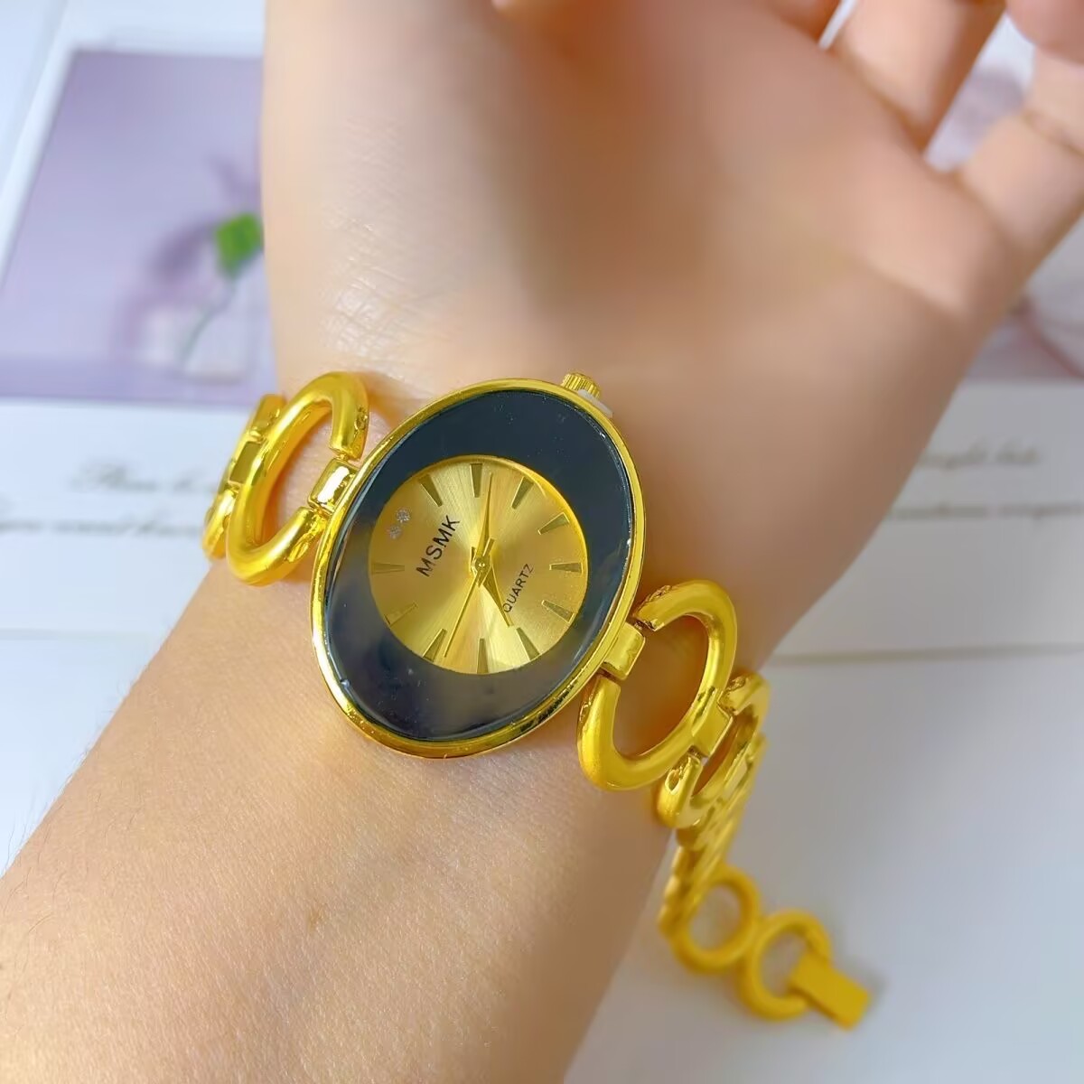 Neue amerikanische 24K vergold – Jewelry Watches Gold Bewertung und Preis