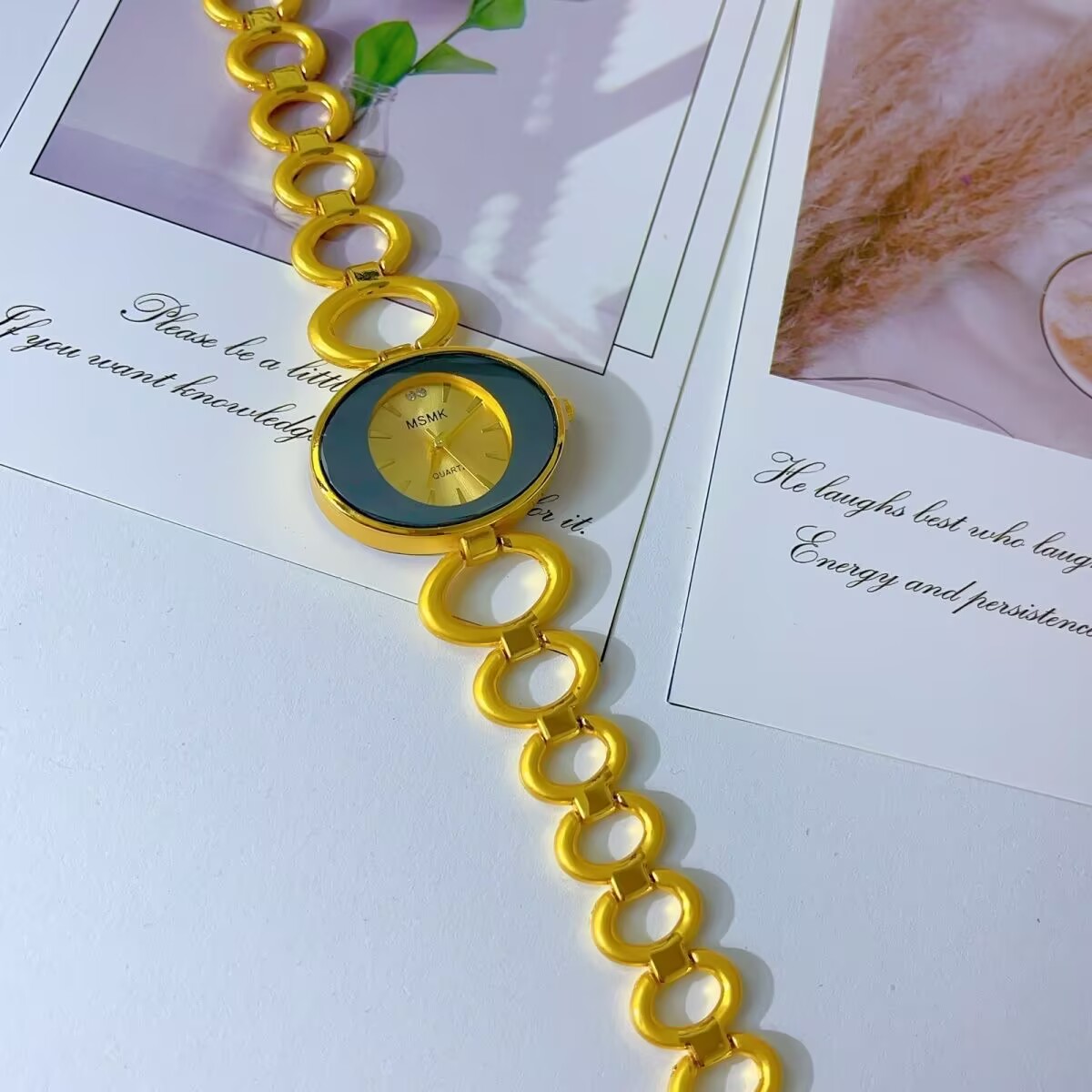 Neue amerikanische 24K vergold – Jewelry Watches Gold Bewertung und Preis